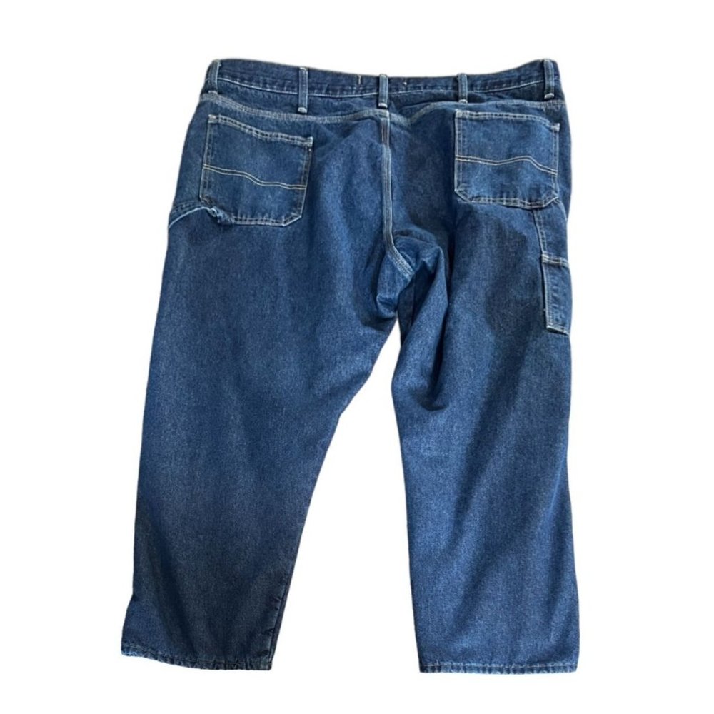 Wrangler Jeans Men 42 x 32 Dark Wash Carpenter ZM4FLDI Lined - Picture 2 of 9